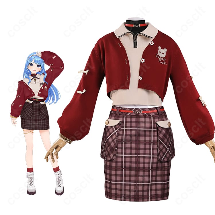 商品服装と星街すいせい(hololive)キャラ比較画像|miCometベアブランド衣装・再現度チェックにおすすめ