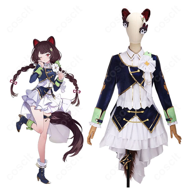 商品服装と戌亥とこ(にじさんじ)5周年共通衣装の全体イメージ|コスプレ衣装・高再現デザイン