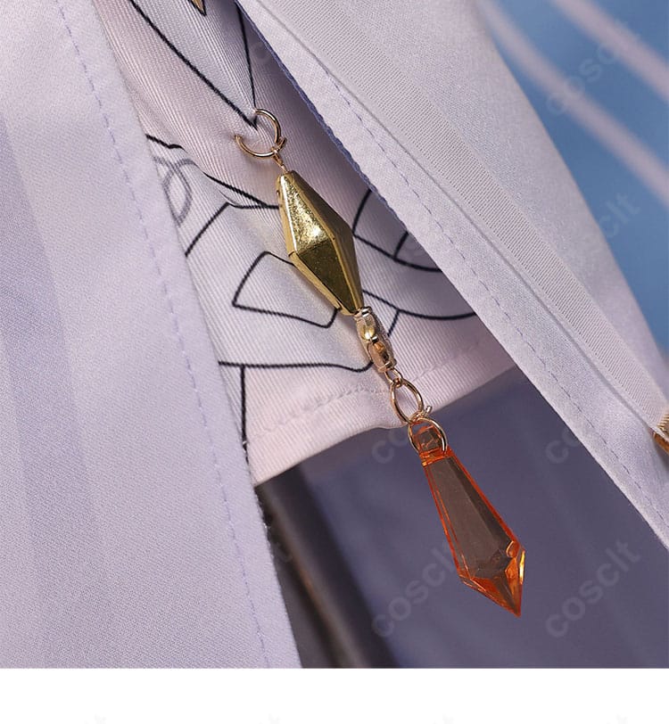 ニコ・リヤン スカート斜襟デザイン細部|可動性◎ 原神コスプレ衣装