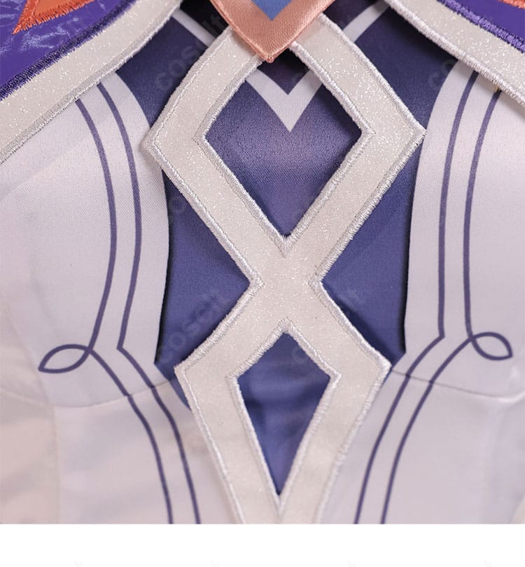 原神 ニコ・リヤン 衣襟デザイン細部|丁寧な仕上げ・撮影に最適