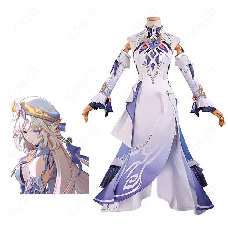 商品服装とニコ・リヤンのキャラクター比較図|原神コスプレ衣装・高再現