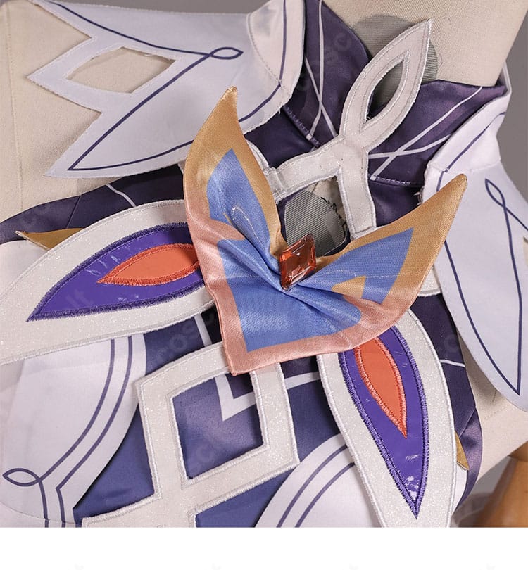 ニコ・リヤン 衣装の襟元装飾ディテール|原神コスプレ 衣装クオリティ確認