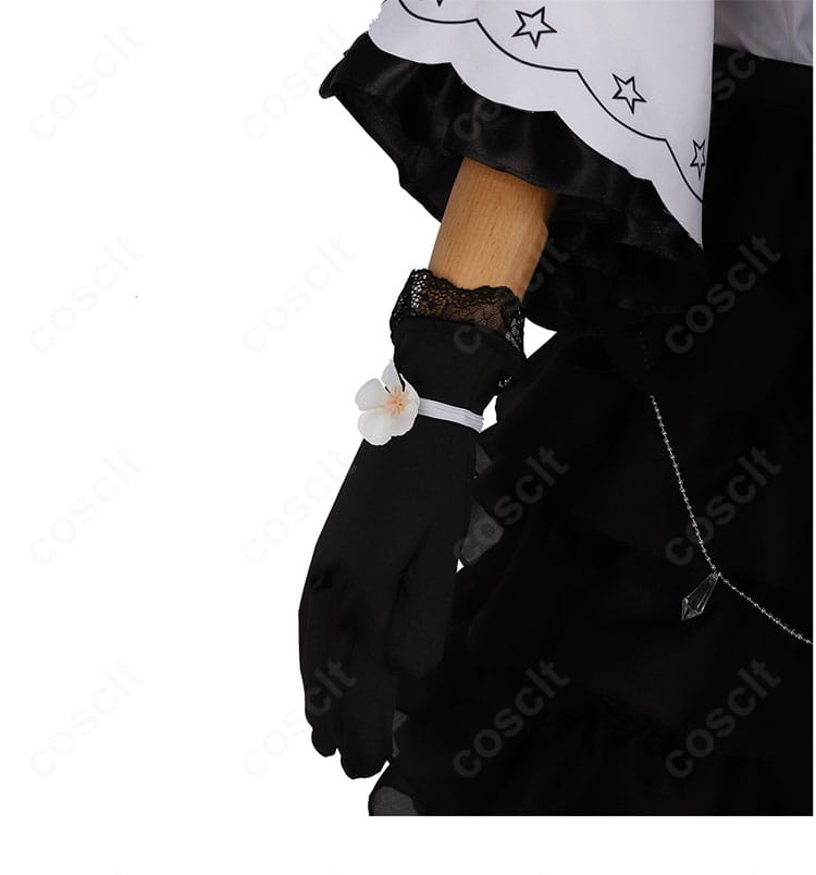 衣装の手袋装飾アップ|魔法少女ノ魔女裁判 月代ユキ 手袋デザイン細部