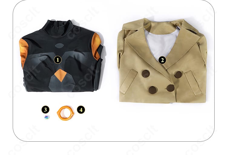 マチエール コート ボタン装飾ディテール|高品質コスプレ