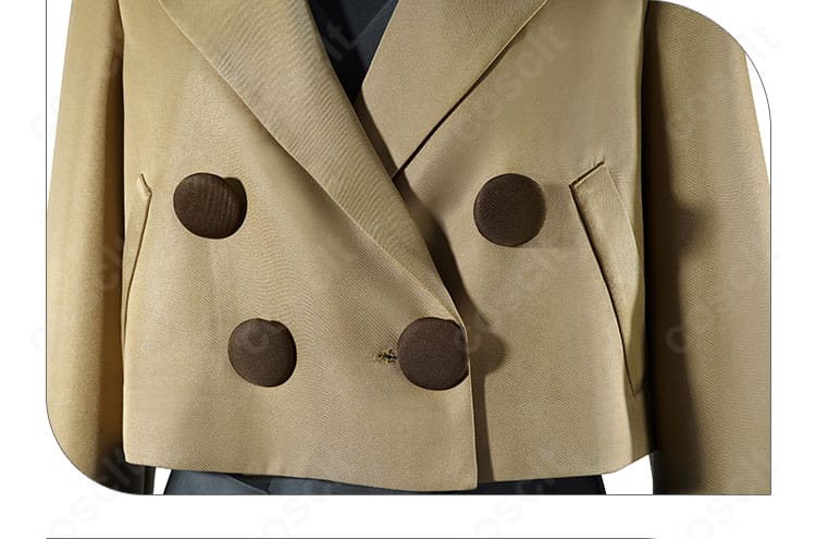 マチエール コスプレ衣装 前合わせボタン装飾詳細|ポケモンZA