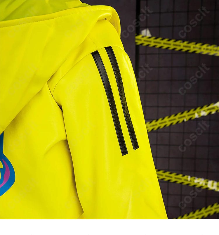 アウター袖のストライプ装飾を写したカナリィ コスプレ衣装 スリーブストライプ