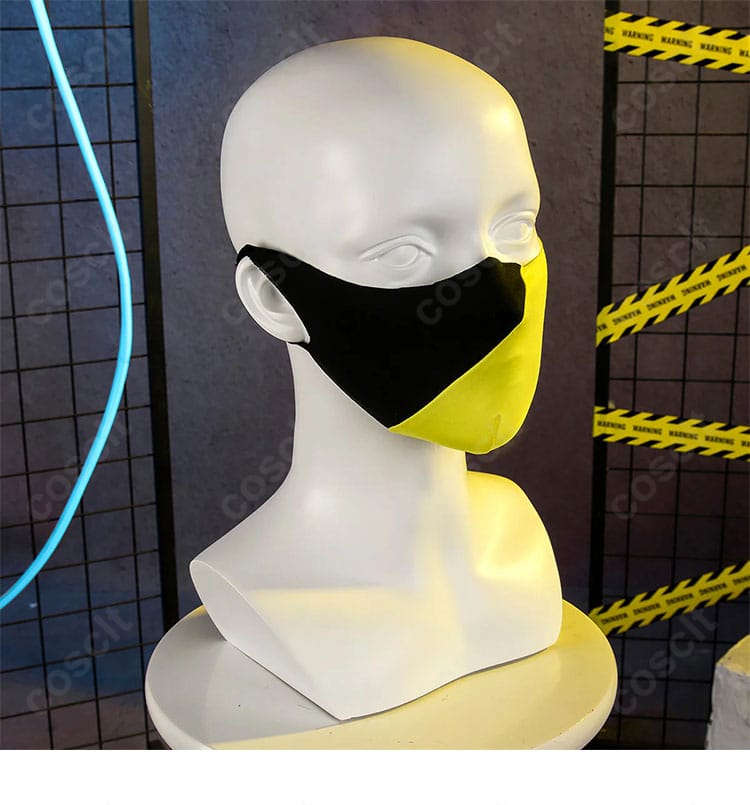 マスク側面の装飾を写したカナリィ コスプレ衣装 マスクサイドディテール