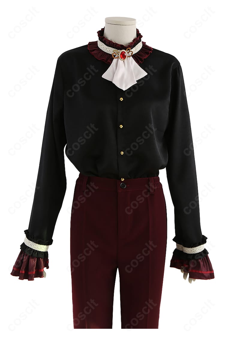 Valkyrie コスプレ衣装 内搭の黒シャツ装飾ディテール 写真