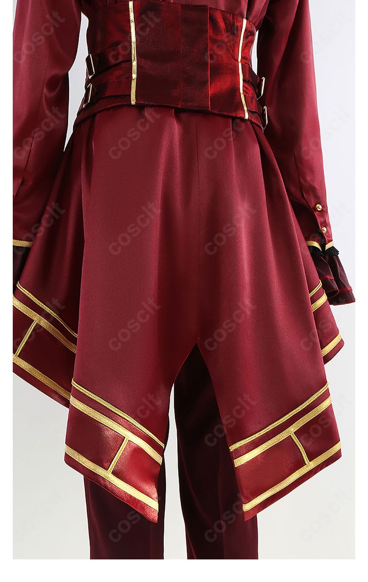 Valkyrie ユニット衣装 コスプレ 背面裾デザインの細部ディテール