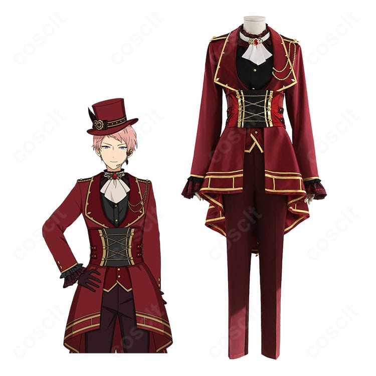 商品服装与キャラクター人物を並べて紹介する Valkyrie(斎宮宗・影片みか)コスプレ衣装