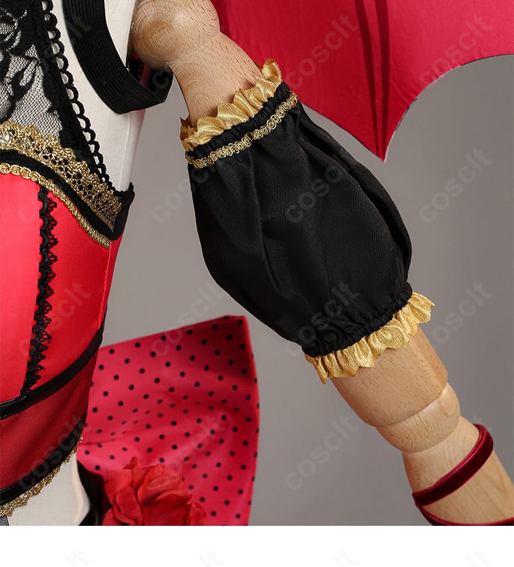 袖套装飾細節図 小悪魔アイドル コスプレ Aqours 袖飾り ディテールアップ