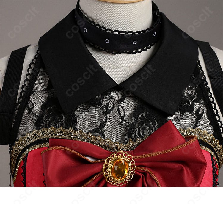 服装領口装飾細節図 ラブサン 小悪魔アイドル コスプレ衣装 ネック装飾 ディテール写真