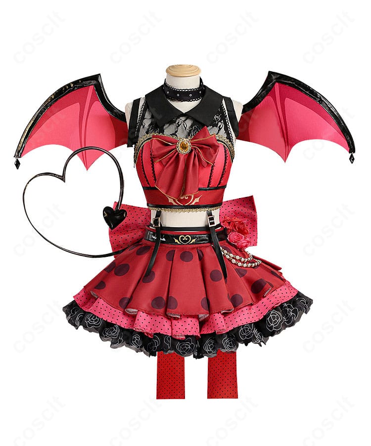 商品服装正面図 ラブライブ!サンシャイン!! Aqours 小悪魔アイドル コスプレ衣装 正面写真 高品質 再現度チェック