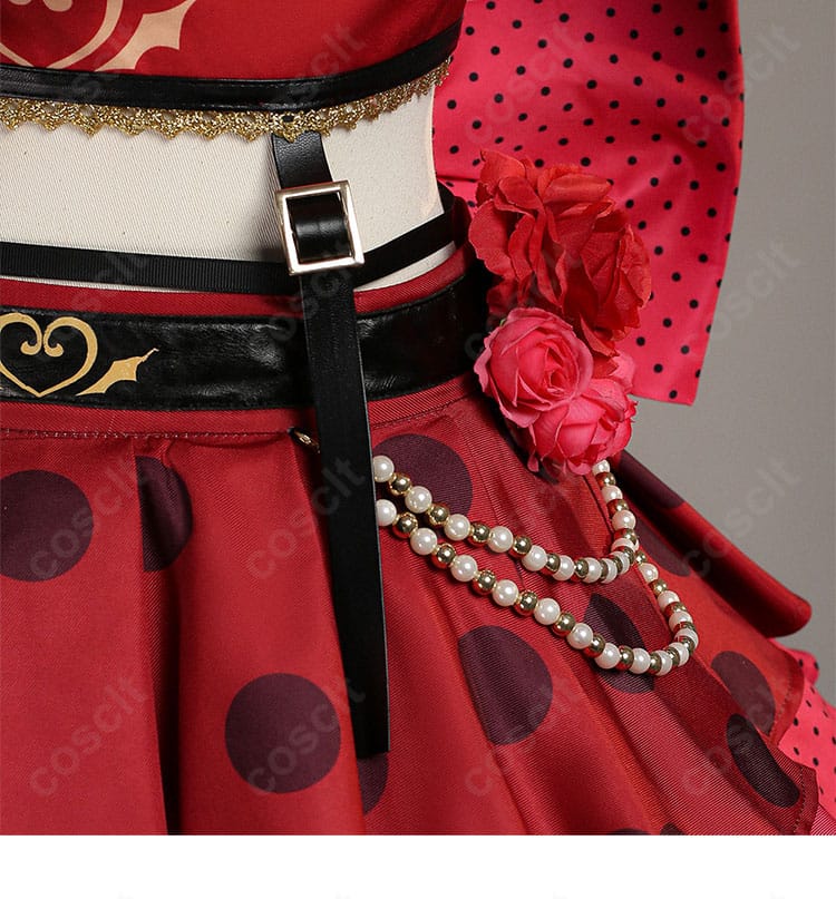 服装腰飾細節図 ラブライブ!サンシャイン!! 小悪魔アイドル コスプレ衣装 腰飾り ディテール写真