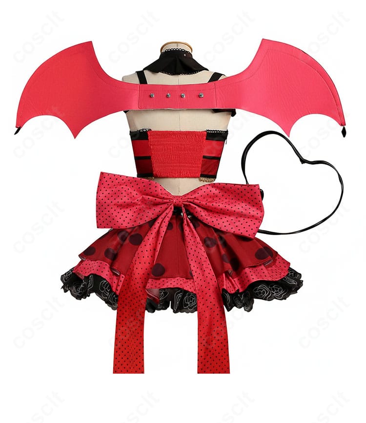 商品服装背面図 ラブライブ!サンシャイン!! 小悪魔アイドル コスプレ衣装 背面デザイン 全体確認