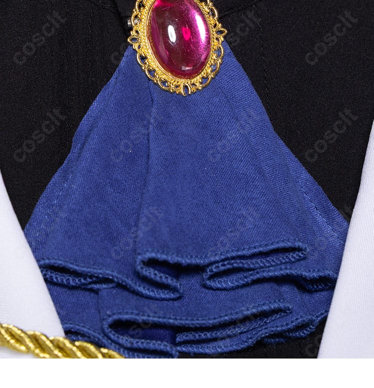 プロジェクトセカイ 東雲彰人 ノウブル・パラディン コスプレ衣装の領口装飾詳細