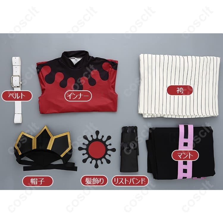 鬼滅の刃 童磨（Doma）コスプレ衣装｜刺繍入り教祖服・帽子セット【COSCLT】 - 5枚目の画像