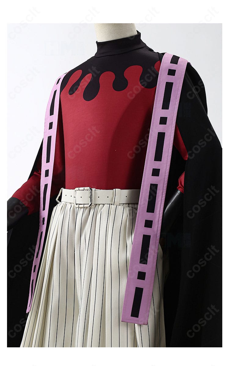 童磨 コスプレ衣装 衣襟ディテール|刺繍装飾・高品質仕上げ