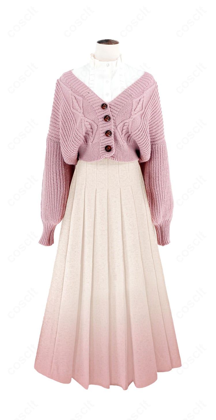 和栗薫子 私服コスプレ衣装 正面図|薫る花は凛と咲く COSCLT 高品質コスプレ・イベント用におすすめ