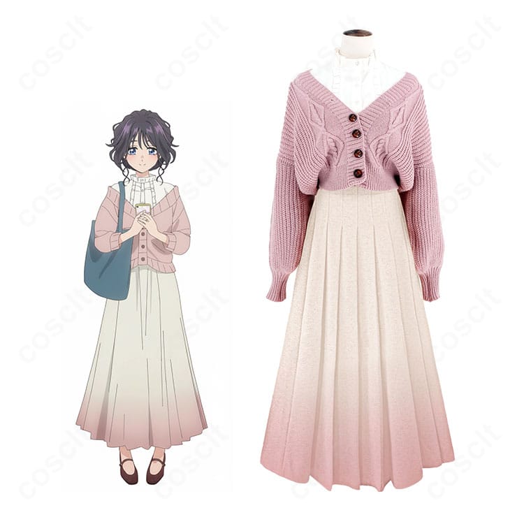 商品服装と和栗薫子キャラ比較画像|薫る花は凛と咲く私服コスプレ衣装・雰囲気再現度◎