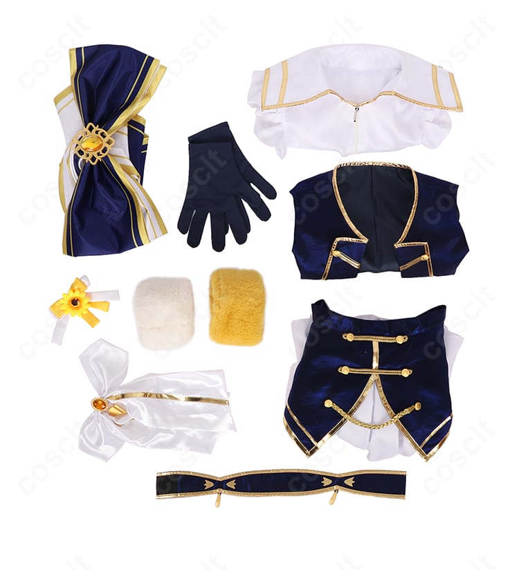 本間ひまわり 共通衣装 コスプレ セット内容展示|トップス・スカート・髪飾りなど豪華フルセット