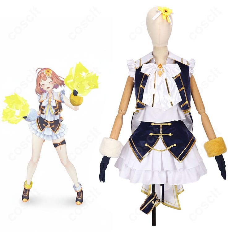 商品服装と本間ひまわりキャラ比較画像|にじさんじ 共通衣装 コスプレ衣装・推しになりきれる再現度◎
