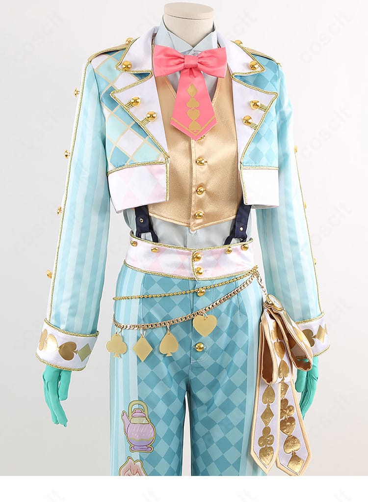 ツイステ フロイド・リーチ コスプレ衣装 装飾ディテール 正面アップ ラビット・ウェア