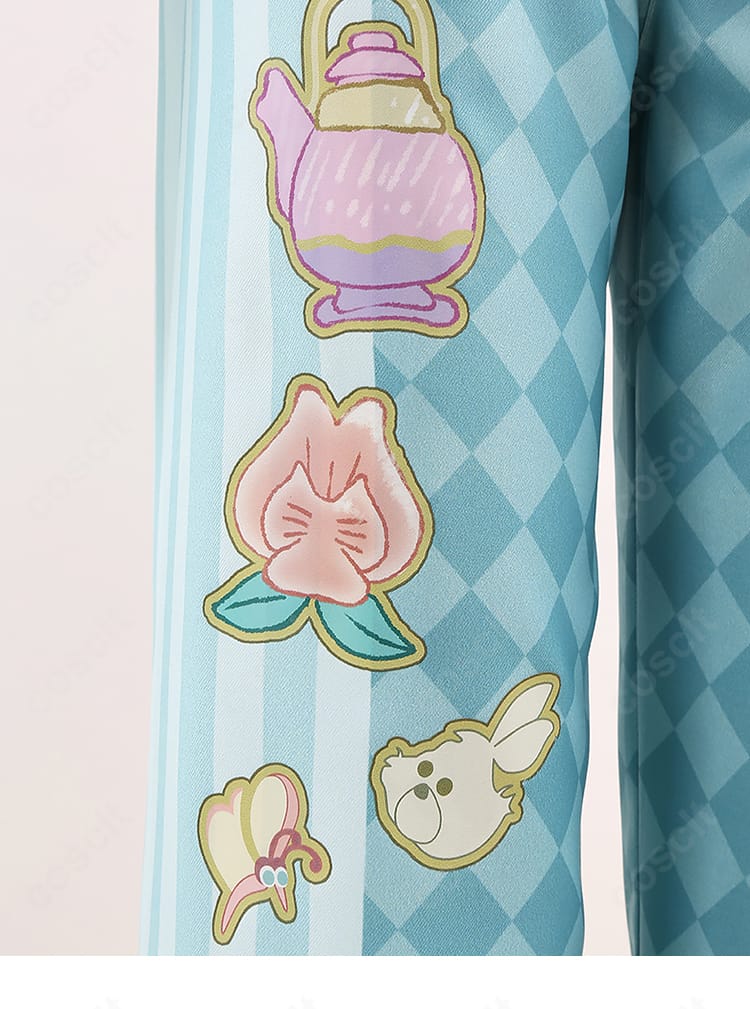 フロイド・リーチ ラビット・ウェア ズボン裾デザイン詳細 ツイステ コスプレ 模様ディテール