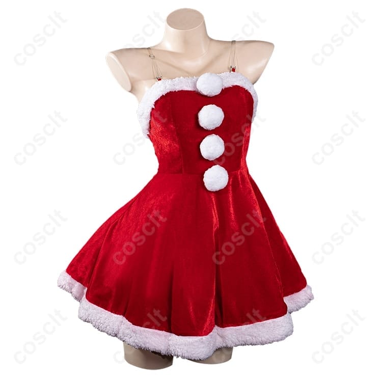 中二病でも恋がしたい！ 小鳥遊六花 クリスマス衣装コスプレ｜邪王心眼サンタ風コスチューム【COSCLT公式】 - 2枚目の画像
