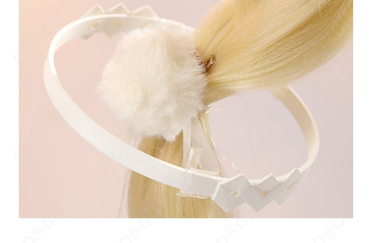 レム衣装のヘッドアクセサリー背面|リボンの背面デザイン