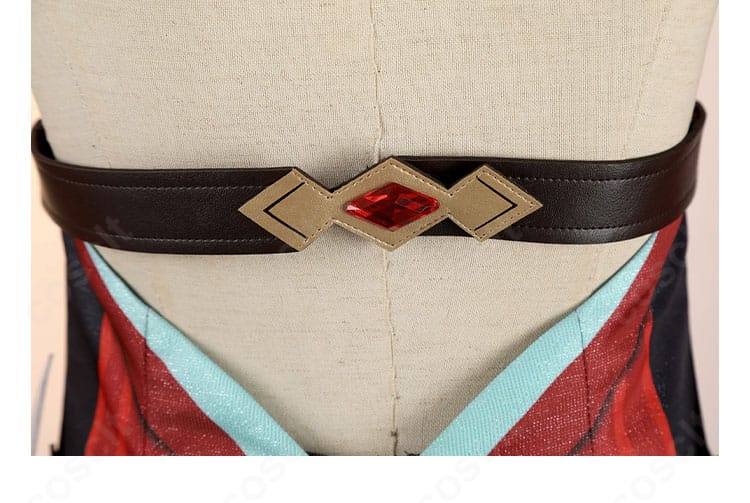 レム衣装の背中装飾|サンタ風衣装の背面デザイン