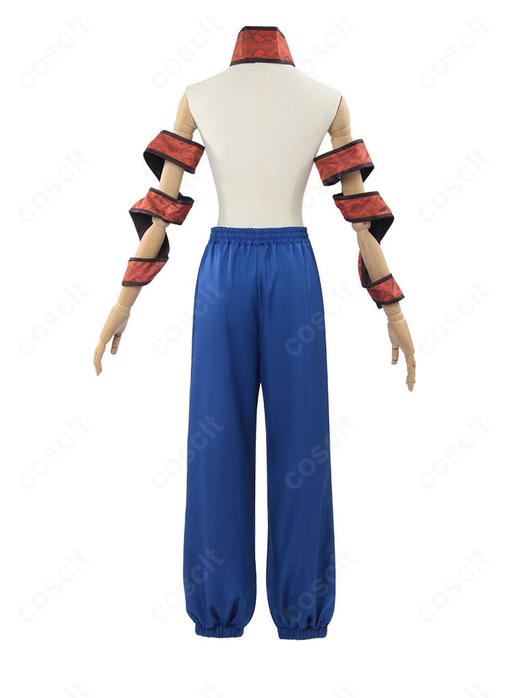 鬼滅の刃 遊郭編 妓夫太郎 コスプレ衣装 背面の画像|後ろ姿のディテールが鮮明に表現されています。