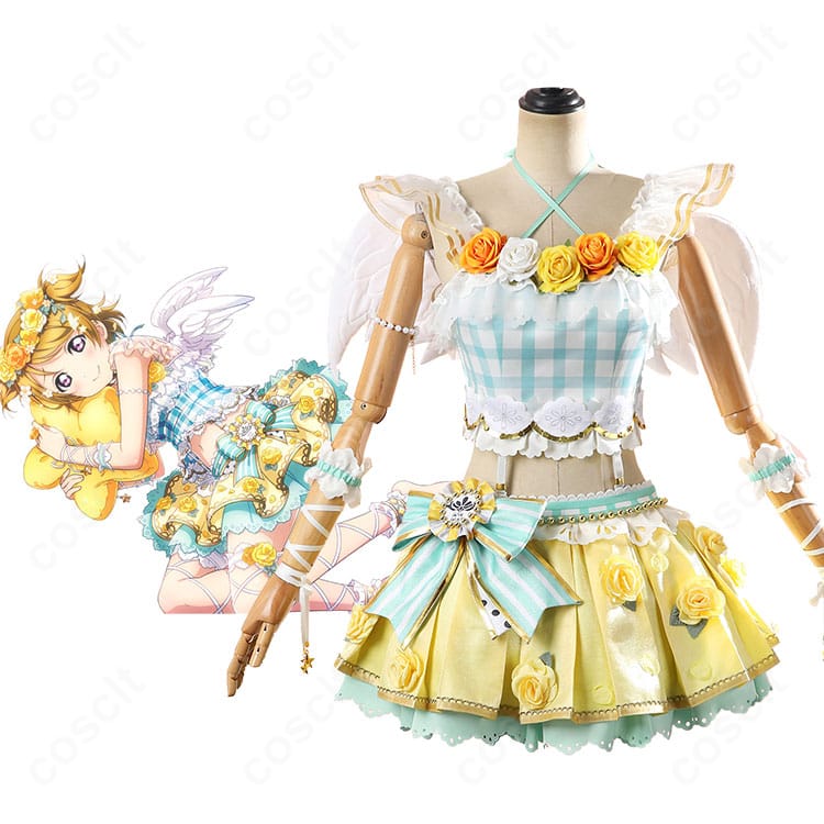 小泉花陽「フルールレーヴ」コスプレ衣装とそのディテール、正面図