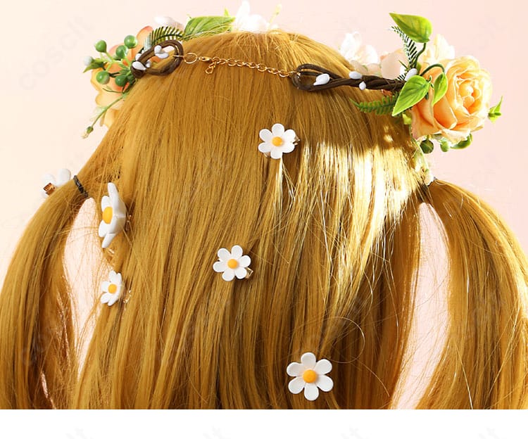 小泉花陽「フルールレーヴ」コスプレ衣装の頭飾り後ろ側のディテール