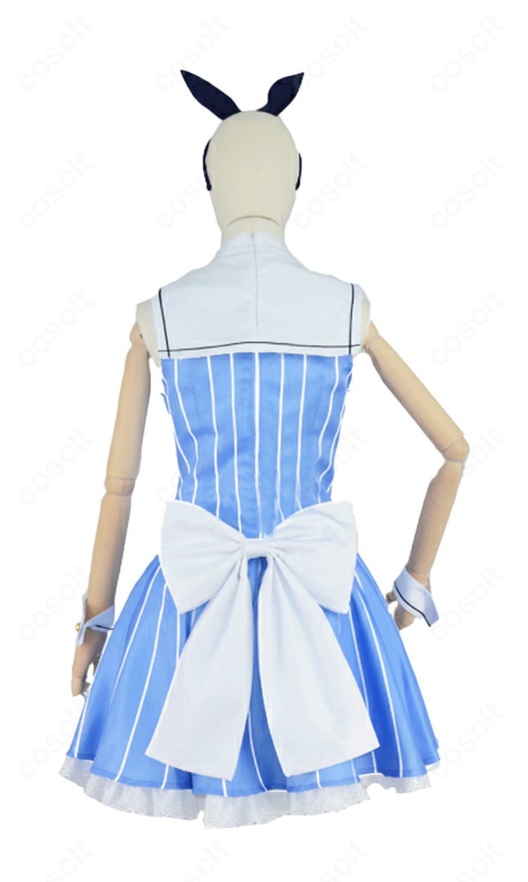 ごちうさ 香風智乃 コスプレ衣装|ラビットハウス制服の背面デザイン・リボン装飾が見える画像
