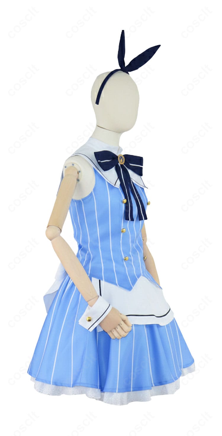 ごちうさ 香風智乃 コスプレ衣装|制服セット側面アングル・ディテール確認画像
