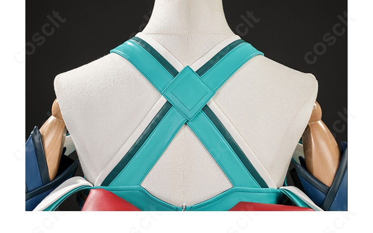 肩紐デザインの細部アップ|オーバーウォッチ2 キリコ 衣装ディテール