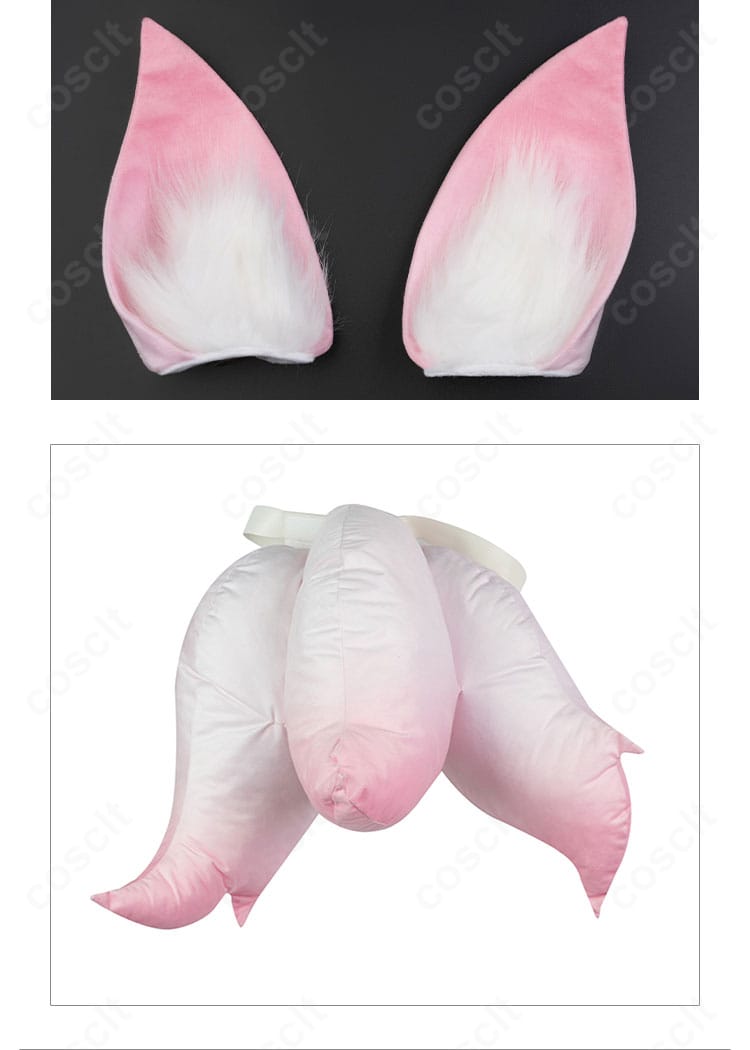 狐耳風の耳飾りアップ|キリコ イナリノカミ コスプレ 耳アクセサリー