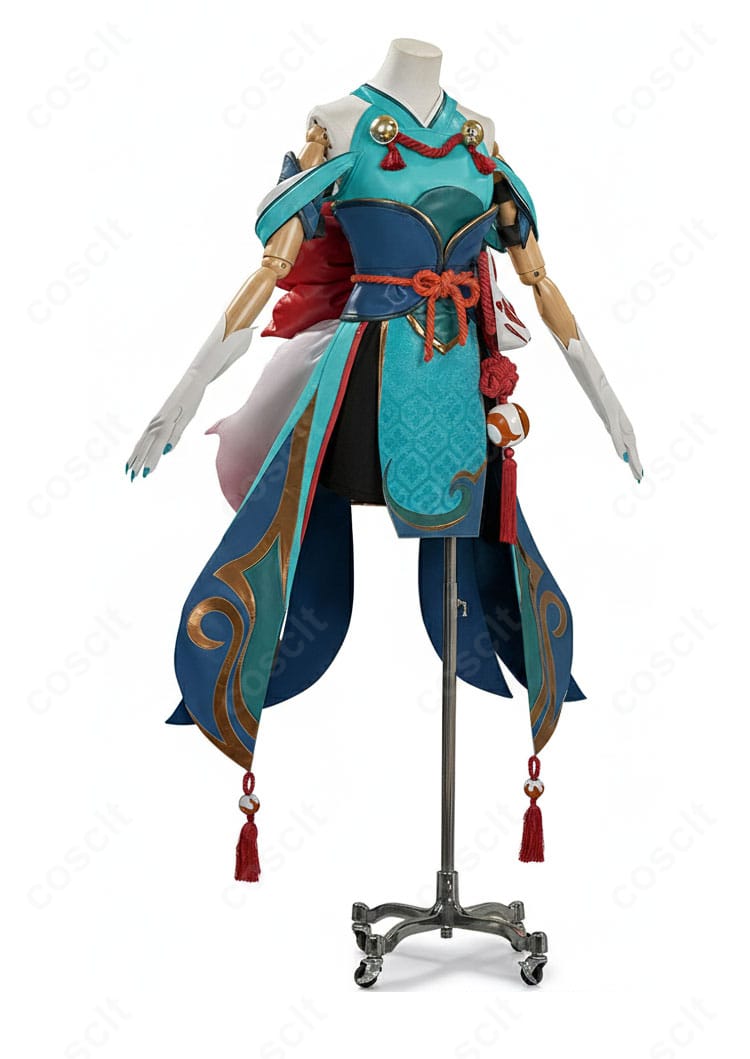 キリコ「イナリノカミ」コスプレ衣装 側面画像|OW2 コスプレ衣装 デザイン紹介