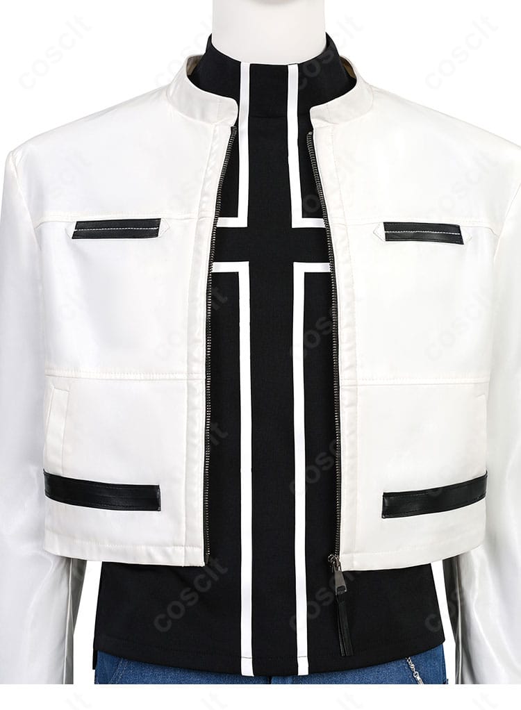 草薙京KOF'99コスプレ衣装 外套の前立て装飾ディテール写真