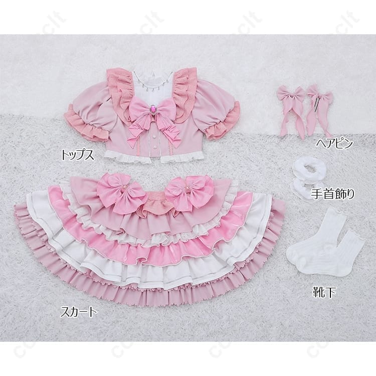 魔法少女まどか☆マギカ 鹿目まどか アイドル衣装 コスプレ｜華やかステージ風ドレス【COSCLT】 - 6枚目の画像