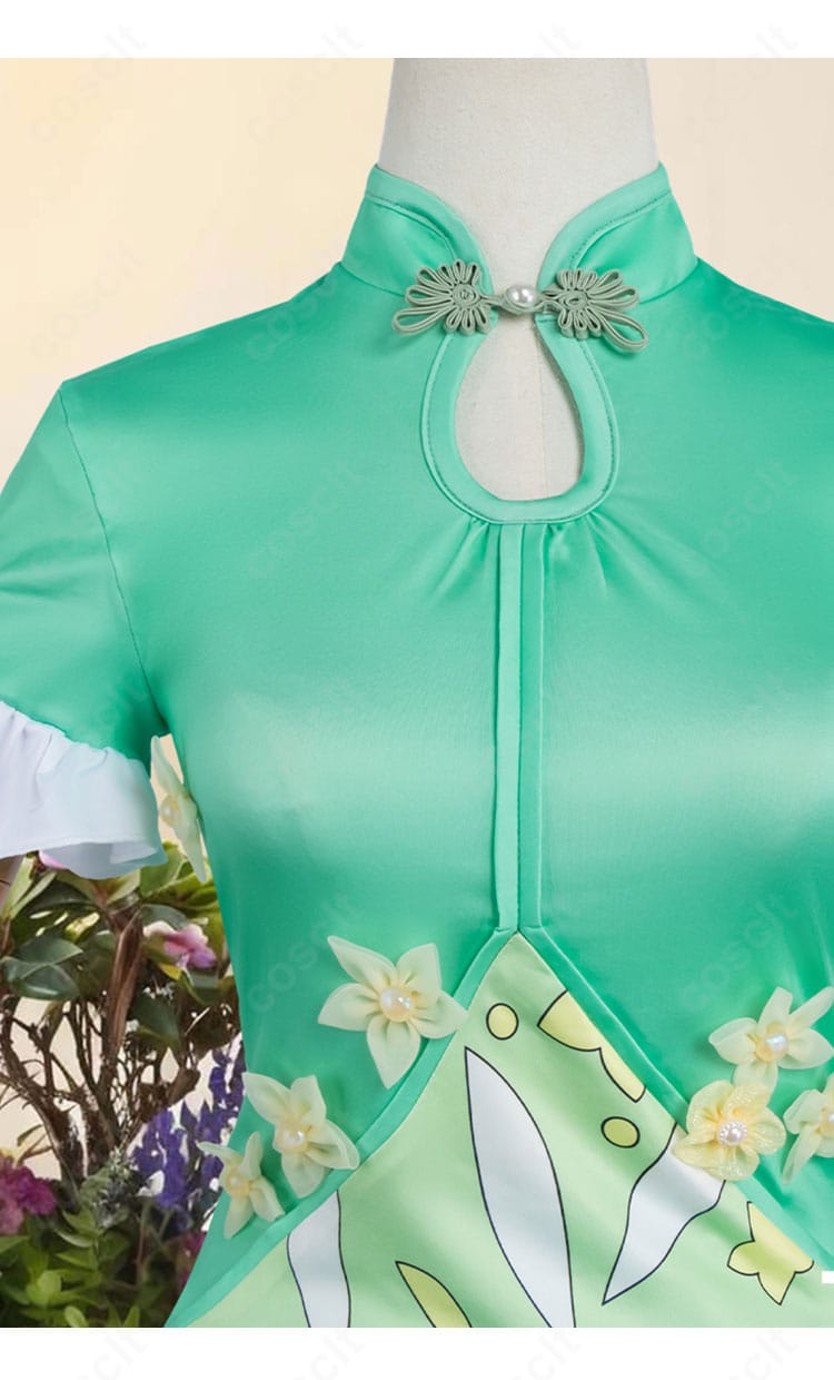 結束いのり コスプレ衣装 領口装飾アップ|首元デザインの細部まで丁寧に再現