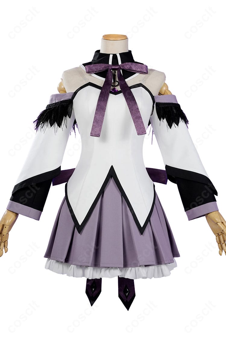 暁美ほむら コスプレ衣装 正面全体図 〈ワルプルギスの廻天〉 クールでミステリアスなデザイン