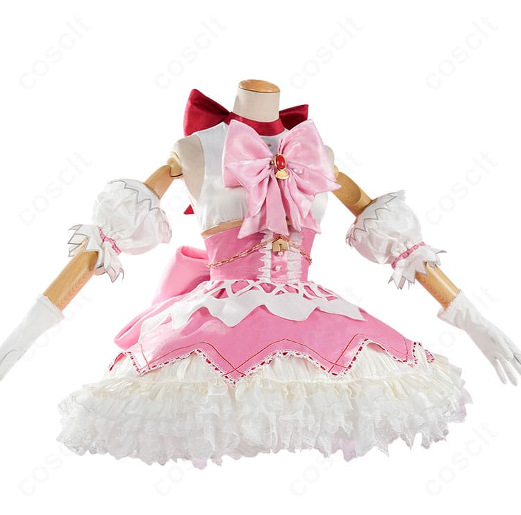 鹿目まどか コスプレ衣装 正面全体図|〈ワルプルギスの廻天〉デザイン再現 魔法少女衣装