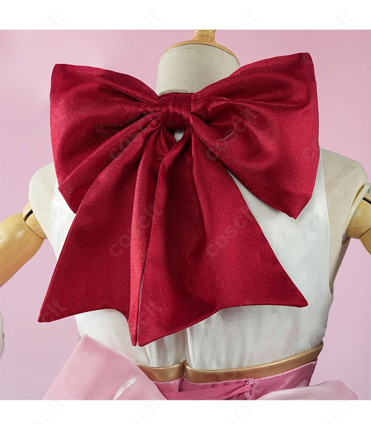 背部蝶結び 装飾ディテール|鹿目まどか〈ワルプルギスの廻天〉コスプレ衣装 背飾り細部