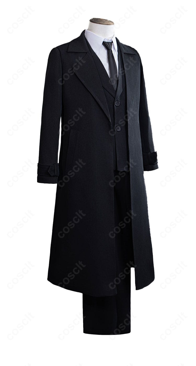 文スト 太宰治 黒の時代 コスプレ衣装 側面シルエット 全身バランス確認