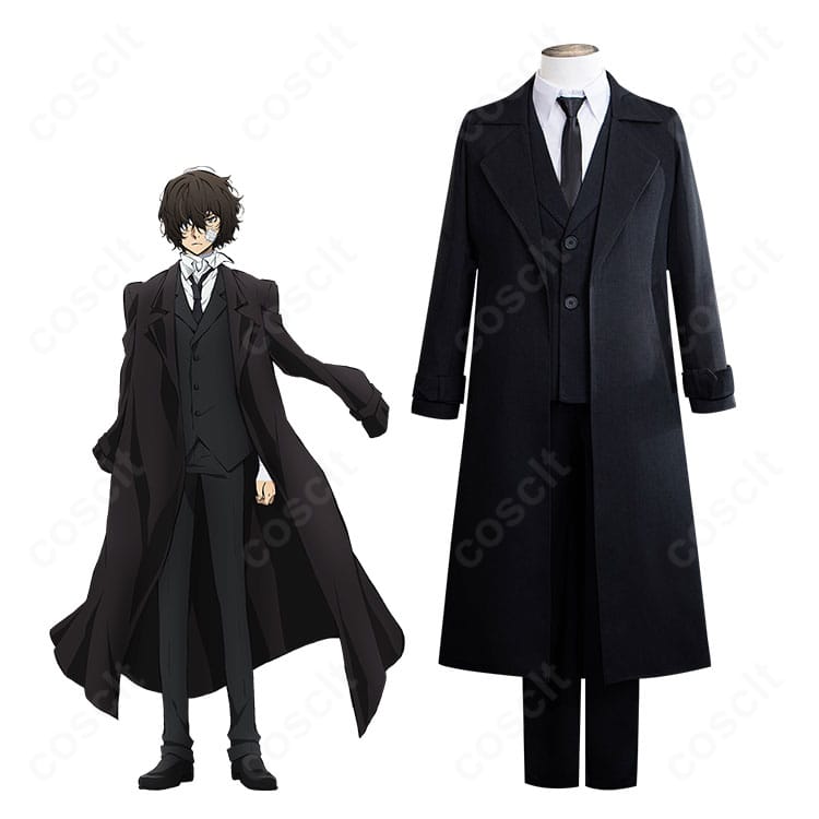 文豪ストレイドッグス 太宰治 黒の時代 18歳 コスプレ衣装 キャラクターイメージ着用写真