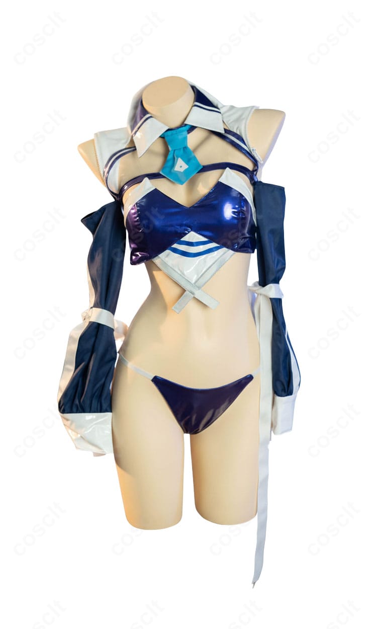 アズールレーン ニュージャージー ブラック・プレリュード コスプレ衣装 正面|レースクイーン風デザインを忠実再現