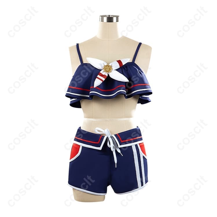 ウマ娘 シュヴァルグラン 夏凪ネイビードロップ 勝負服・水着 コスプレ衣装 - 3枚目の画像