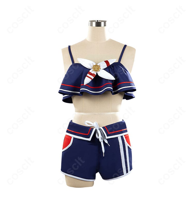 シュヴァルグラン 夏凪ネイビードロップ コスプレ衣装 正面装飾ディテール詳細